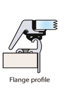 Met flens 25mm (flange profile)