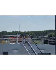 RVS 316 geslepen vaste railing Ø60 - prijs per meter