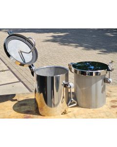 RVS 316 Touwdekdoorvoer Ø219 x 250 mm met HGGL deksel