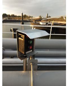 RVS 316 schakelaarkast met regenkap en kabeldoorvoer - klein