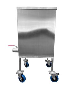 RVS 316 Lekbak - 190 ltr - 525 x 525 x 700 mm