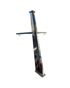 Siermast scharnierbaar 1200 mm hoogglans gepolijst